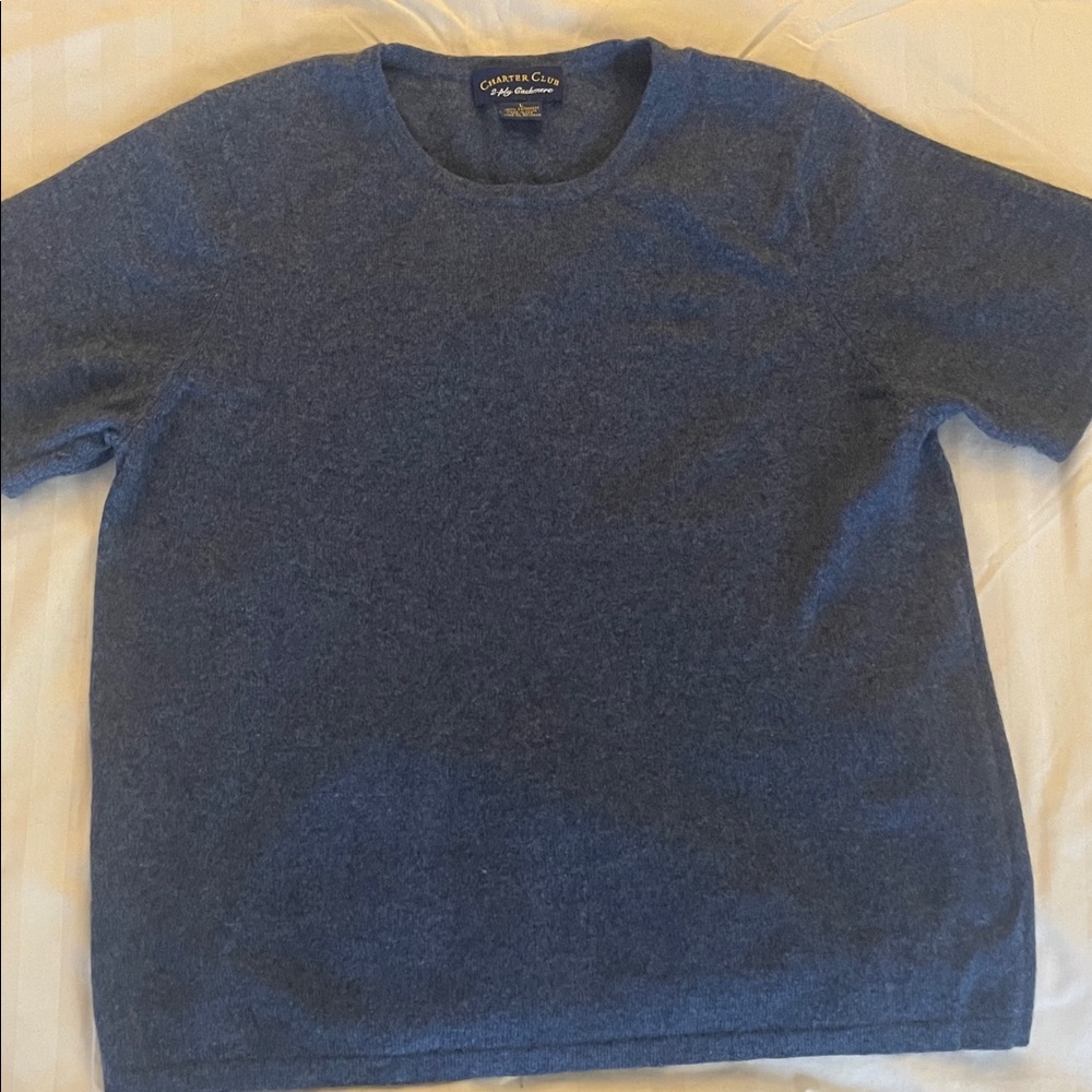 Charter Club Women's Crewneck Sweater in Deep Blue